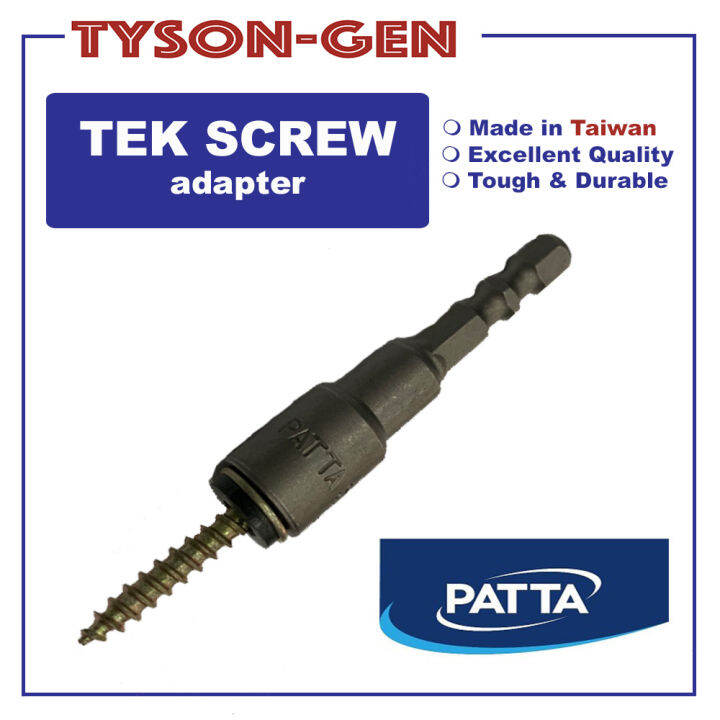 Tek Screw Adapter Texscrew bit Patta Made in Taiwan Lazada PH