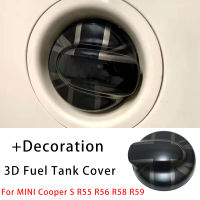 TEH ธงสีดำถังน้ำมันรถสติกเกอร์ที่อยู่อาศัยฝาปิดสำหรับ MINI Cooper S SD JCW R56คลับแมน R55 R58 R59อุปกรณ์ตกแต่งรถ S21