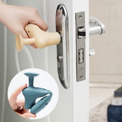 【LZ】✴  Door Handle Stopper Anti-collision Pad Protection Wall Baby Safety Silicone for Door Stopper Kids Protection Furniture Hardware