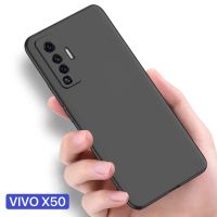 [ส่งจากไทย] เคสโทรศัพท์ วีโว่ Case Vivo X50 เคสนิ่ม tpu เคสสีดํา เคสซิลิโคน สวยและบาง
