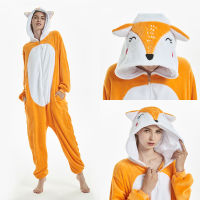 Animal Fox Kigurumi Pijama for Men Women Animal Onesie Anime Pijama for Children Boys Girls Funny Costume Kids Kingurume Pijama