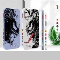 {Taoyitao} เคสซิลิโคนเหลวสำหรับ Huawei P60 P50 P40 P30 P20 Mate 50 40 30 20X 20 10 Pro Plus เคส Marvel Avengers Venom เคสการ์ตูน