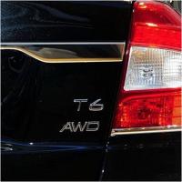 โลหะชุบ AWD T5T6รุ่นรถยนต์ด้านหลังฝากระโปรงหลังสติกเกอร์ตกแต่งสำหรับวอลโว่ V60 S60 Xc60 V40 Xc90 Xc40