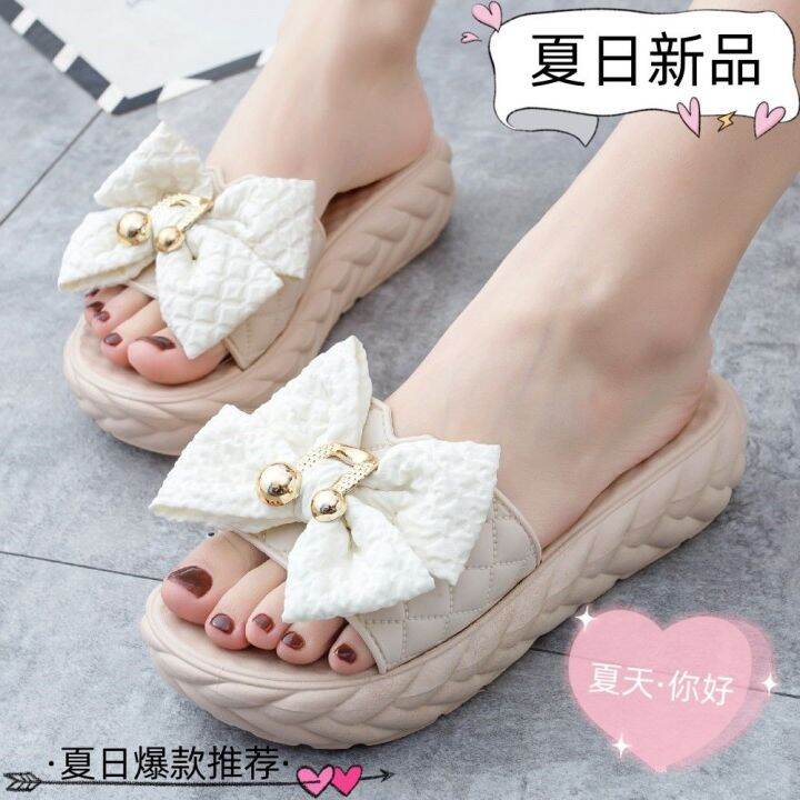 july-internet-celebrity-fashion-hot-style-high-end-all-match-non-slip-2023-new-shoes-flat-heel-slippers-womens-outerwear