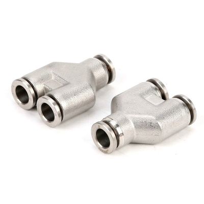 QDLJ-Pw Series 304 Stainless Steel Pneumatic Quick Plug Tee Connector Pw6-4 Pw8-6 Pw10-6/8 Pw12-6/8 Pw12-10 Pw14-12 Pw16-12/14
