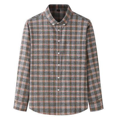 50-150kg shirt plaid shirt plaid shirt large size mens casual shirt shirt shirt coat large size