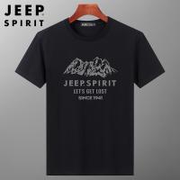 Jeep SPIRIT เสื้อยืดคอกลม แขนสั้น ระบายอากาศ พลัสไซซ์ แฟชั่นฤดูร้อน สําหรับผู้ชาย top S-3XL ราคาถูก