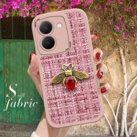 เคสใส่โทรศัพท์สำหรับ Vivo Y36เคส VIVO Y36 5G ผ้ารูปผึ้งสุดสร้างสรรค์ปลอกหุ้มผ้าซิลิโคนเคสโทรศัพท์นิ่ม