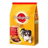 เพดดิกรี มินิ อาหารสุนัขพันธุ์เล็ก รสเนื้อวัว เนื้อแกะ และผัก 2.7 กก. - Pedigree Dog Food Mini Beef &amp; Lamb &amp; Vegetable 2.7 kg