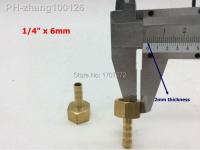 copper fitting 6mm Hose Barb x 1/4 quot; inch Female BSP Brass Barbed Fitting Coupler Connector Adapter