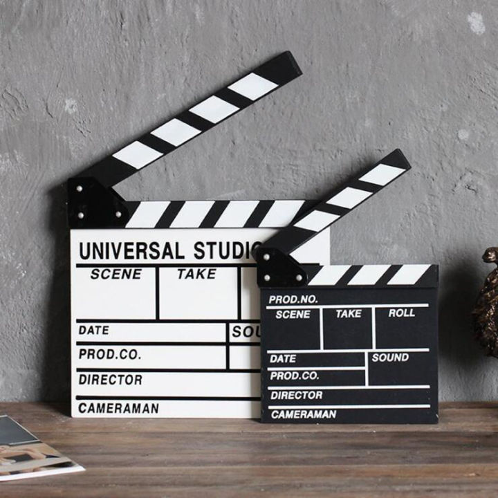 livingmall-1ชิ้น-วิดีโอของไม้ฉากสเลทฟิลม์เช็ดแห้ง-director-tv-การตัดต่อภาพยนตร์ภาพยนตร์กระดานชนวนปฏิบัติการ-clap-มือ-hand-cut-ห้องอุปกรณ์ตกแต่ง