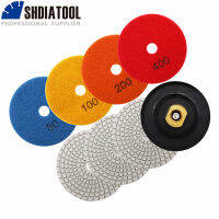 SHDIATOOL เพชรบดแผ่นขัดแผ่นมงคลเมฆประเภทโลหะเรซิ่นพันธบัตรสีขาวขัดเปียกกับ1ชิ้นยาง Backer