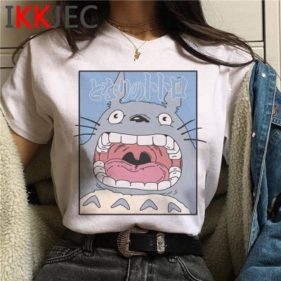 Totoro Estdio Ghibli Miyazaki Hayao Casual T-Shirts For Couples Clothing Ulzzang Gildan