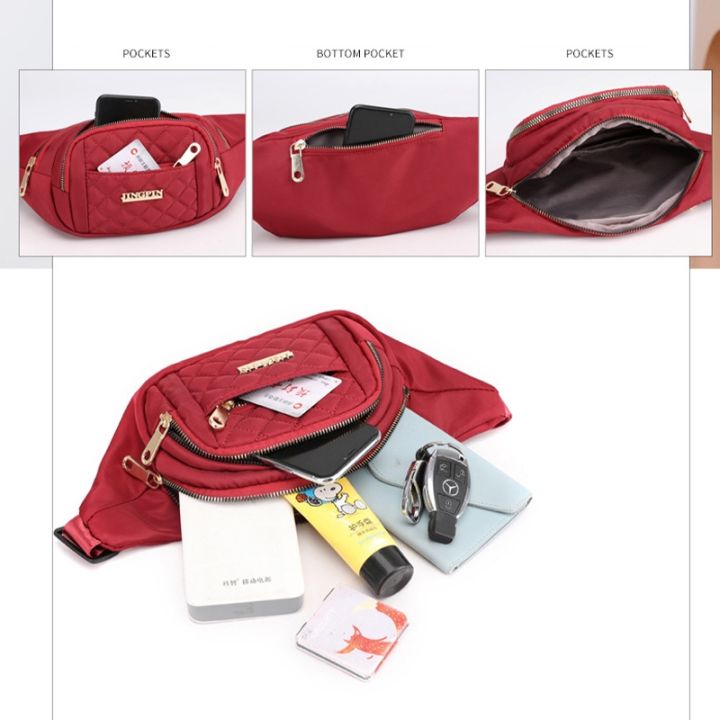 2023เข็มขัดกระเป๋าบรรจุ-bag-ผู้หญิงกระเป๋าคาดเอวออกแบบกระเป๋า-crossbody-หลายชั้นสำหรับหน้าอก