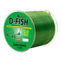 500M 3D Bionics Spotted Fishing Line Green Invisible Wear-Resistant Fluorocarbon Coating Sinking Camouflage Carp Line Pesca