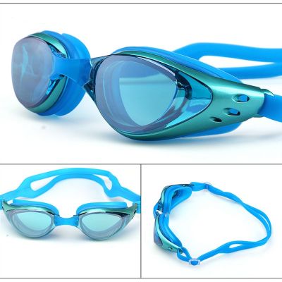 แว่นตาว่ายน้ำใบสั่งยาเมโอเพีย-1.0 ~-10กันน้ำกันหมอกแว่นตาว่ายน้ำซิลิโคนแว่นตาดำน้ำไดออปเตอร์สำหรับเด็กผู้ใหญ่