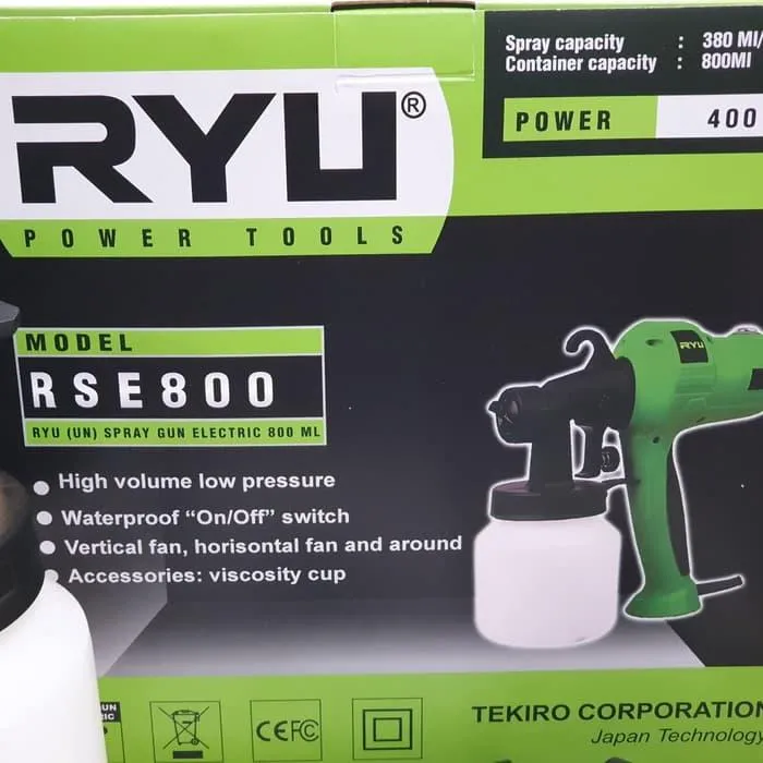 TEKIRO RYU Spray GUN Elektrik ELECTRIC RSE800 PAINT ZOOM multipro