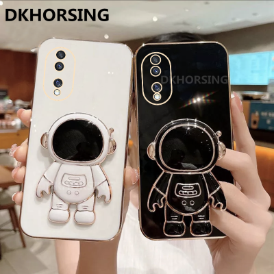 DKHORSING กล้องเคสมือถือชุบโลหะใหม่ HONOR 90 5G / HONOR 90 Lite/ HONOR 70 Lite ป้องกันตกปลอกอ่อน Huawei Honor90 Lite 2023กับนักบินอวกาศฝาปิดมีที่ยึด Honor70 Lite