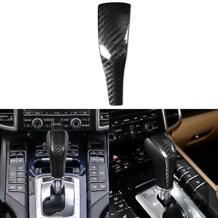 car-gear-shift-knob-cover-carbon-fiber-look-for-porsche-cayenne-958-2011-2012-2013-2014-2015-2016-2017-auto-interior-accessories