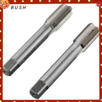 BUSH 2pcs 9/16-20 ดอกต๊าปเกลียว เงินสีเงิน เหล็กความเร็วสูง เครื่องมือเจาะเกลียว เครื่องมือเจาะรู มือขวาและซ้าย ดอกต๊าปเรียว ซ่อมข้อเหวี่ยงจักรยาน