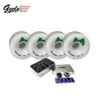 Geele Wheel (4pcs) - ล้อสเก็ตจีลี (4 ชิ้น) (70x45mm.) (สีขาว)