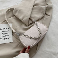 Vintage Alligator Baguette Shape Bag Luxury Leather Handbag  New Fashion Shoulder Bag Womens Messenger Crossbody Bags