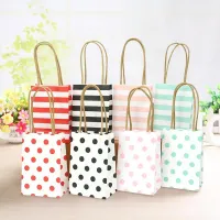 AVEBIEN 20pcs Small Gift Bag with Handles Wedding Decoration Paper Gift Bag Baby Shower Birthday Decoration Event Party Supplies Cleaning Tools