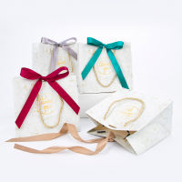 5pcs 10pcs marble pattern gift paper bag holiday celetion gift box packaging carton birthday party small paper bag