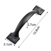 6 Inch Iron Vintage Door Handle Door Handle With Screws Cabinet Drawer Wardrobe Bow Black Easy To Install Sturdy Door Hardware Locks