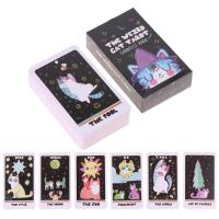 The Weird Cat Tarot Cards The Weird Cat Tarot Cards Telling Game For Indoors Family Friends Party Best Gift For Beginners elegance