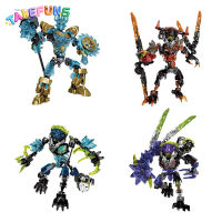 Bionicle ตุ๊กตาขยับแขนขาได้บล็อคก่อสร้างของเล่นนักรบ Master ทหาร Figur Robot บล็อคก่อสร้าง S แบบอิฐของเล่นเพื่อการศึกษาของเล่นเด็ก