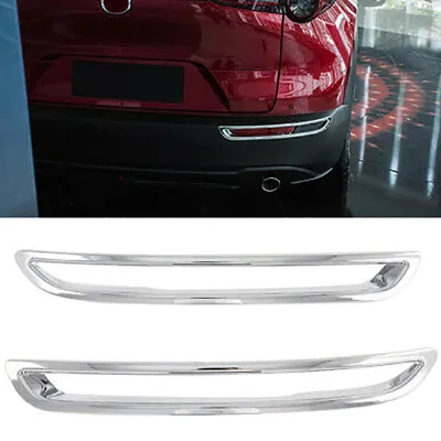 Car Rear Fog Light Cover Trim Sticker Rear Bumper Decoration Lamp for Mazda CX30 CX-30 2020