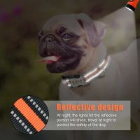 Multi Color Option Personalized Reflective Dog Collars Laser Engraved Name Tag For Lovely Pets Pitbull Pug Small Medium Puppies