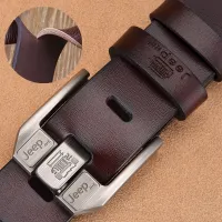 Genuine Leather Belt Luxury Vintage Metal Pin Buckle Design Belts Brand Strap Male for Jeans Designer Strap Men High Quality
