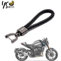 卐 For CFMOTO 700CLX 700 CLX 700CL-X CLX700 2020 2021 Accessories Custom LOGO Motorcycle Braided Rope Keyring Metal Keychain