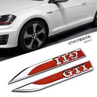 }qi เหมาะสำหรับกอล์ฟ 7 6 มีสไตล์ GTI โลโก้บังโคลนโลโก้ด้านข้างบังโคลนสติกเกอร์ตัวรถโลโก้โลหะ