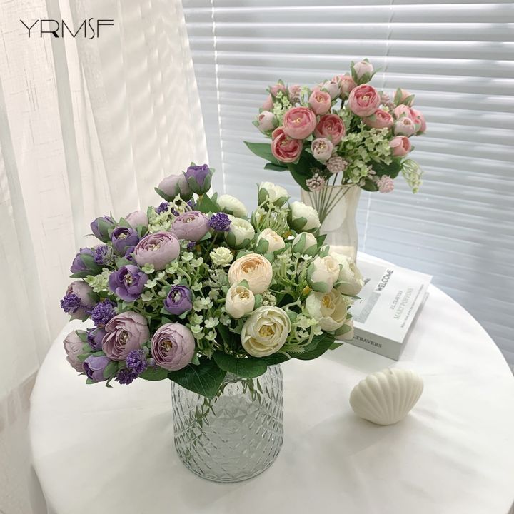ayiq-flower-shop-yrmsf-ดอกไม้ประดิษฐ์-rose-peony-ดอกไม้ผ้าไหมประดิษฐ์ช่อดอกไม้-flores-home-party-ดอกไม้ประดิษฐ์ตกแต่งดอกไม้ปลอม