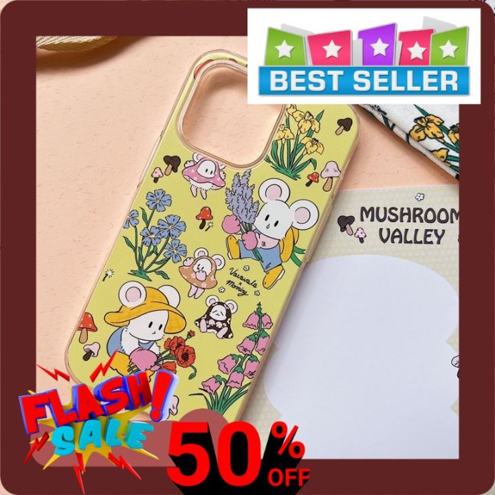 m3m-เคสกันกระแทก-เคสนิ่มtpu-เคสขอบแข็ง-เคสสำหรับไอโฟน-ลาย-mushroom-valley-พื้นทึบ-bumper-ขอบกันกระแทก-ผลิตตามออร์เดอร์-เคสแม่เหล็ก-เคสรเสริมดวง