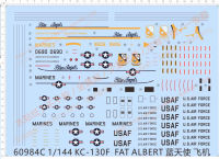 1144 US Navy Marines KC-130F Blue Anglers Fighting Model Kit Water Slide Decal