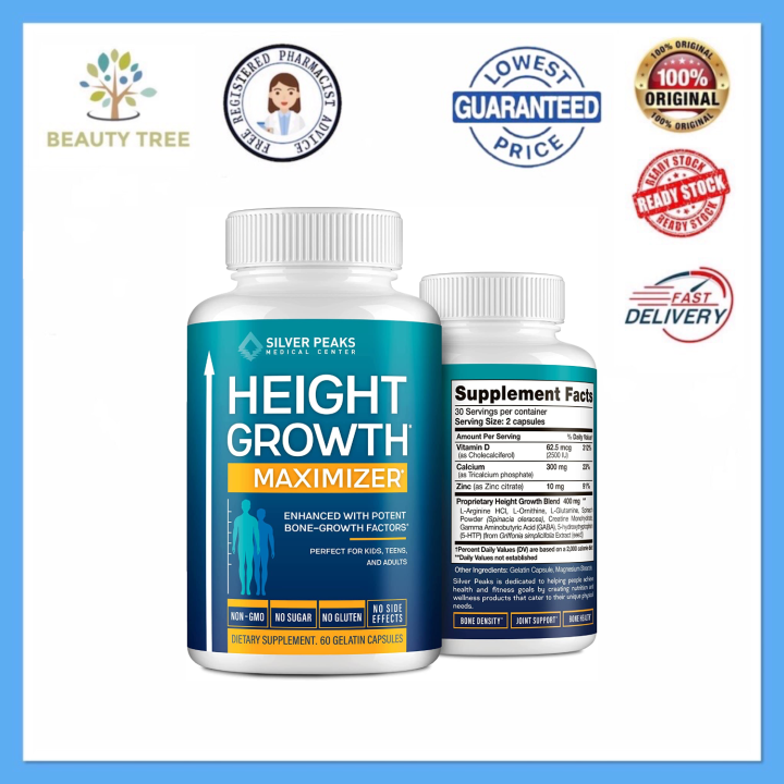 Height Growth Maximizer Natural Height Pills To Grow Taller 60 Capsules Lazada 0425