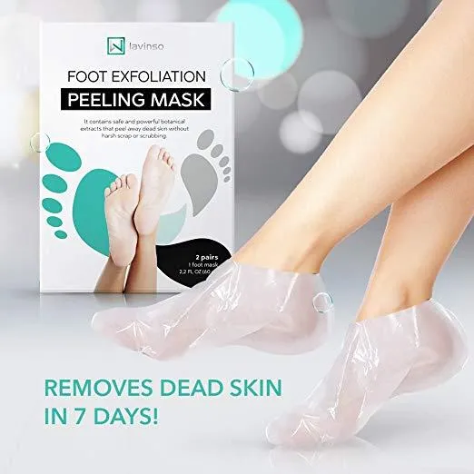 Foot Peel Mask 2 Pack, Peeling Away Calluses and Dead Skin cells, Make