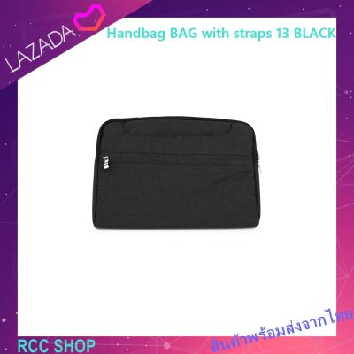 Handbag BAG with straps 13 BLACK  กระเป๋าแล็ปท็อป สำหรับ แล็ปท็อป / แท็บเล็ต / โน้ตบุ๊ก