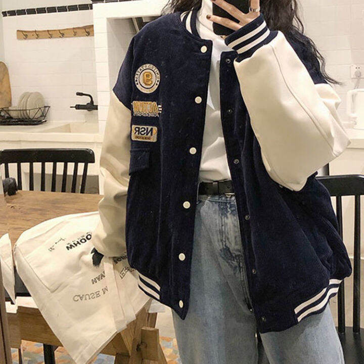 new-jacket-female-loose-hip-hop-baseball-uniform-commemorative-spirit-coat-spring-autumn-men-women-handsome-punk-streetwear