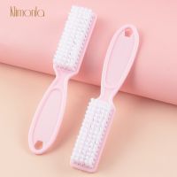 Nail Brush 2Pcs Cleaning Remove Dust plastic Brush Professional Manicure Tools Powder Cleaner Manicure Art Care Accessory