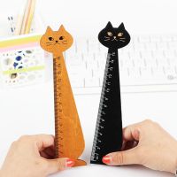 【CC】✣❈✕  1PC Wood Straight Ruler Color Office Supplies for Kids School 15cm