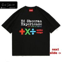 [มีสินค้า]เสื้อยืด พิมพ์ลาย Baju KAOS ED SHEERAN วงดนตรีแร็ป สีดํา ขนาดใหญ่