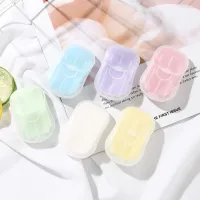 【YF】 20/50pcs Hand-washing Bath Clean Scented Slice Sheets Mini Paper Soap for Bathroom Disposable Travel