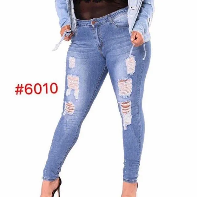 dr jean marquez age MH plus-size tattered skinny jeans p320 | Lazada PH