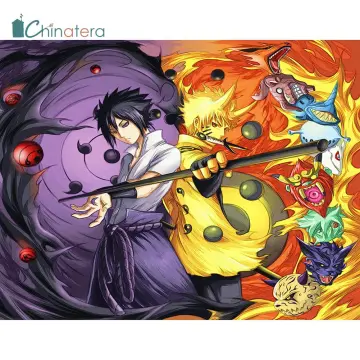 Naruto Vs Sasuke Fight - Diamond Paintings 