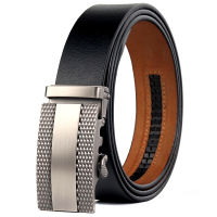 BATOORAP  Luxury Mens Leather Belt Metal Buckle Black Retro Western Trouser Strap Male Fashion Jeans Designer Belts Ratchet